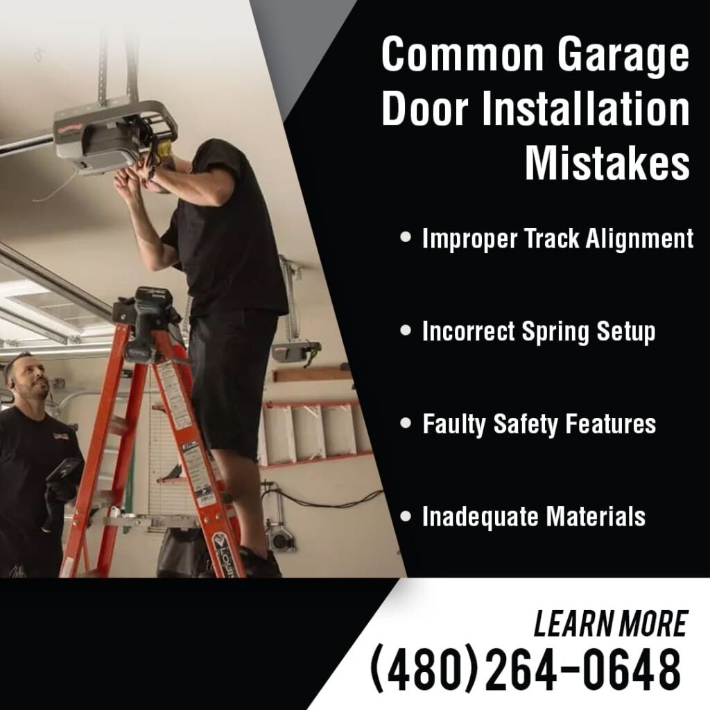 Common garage door installation mistakes to avoid.