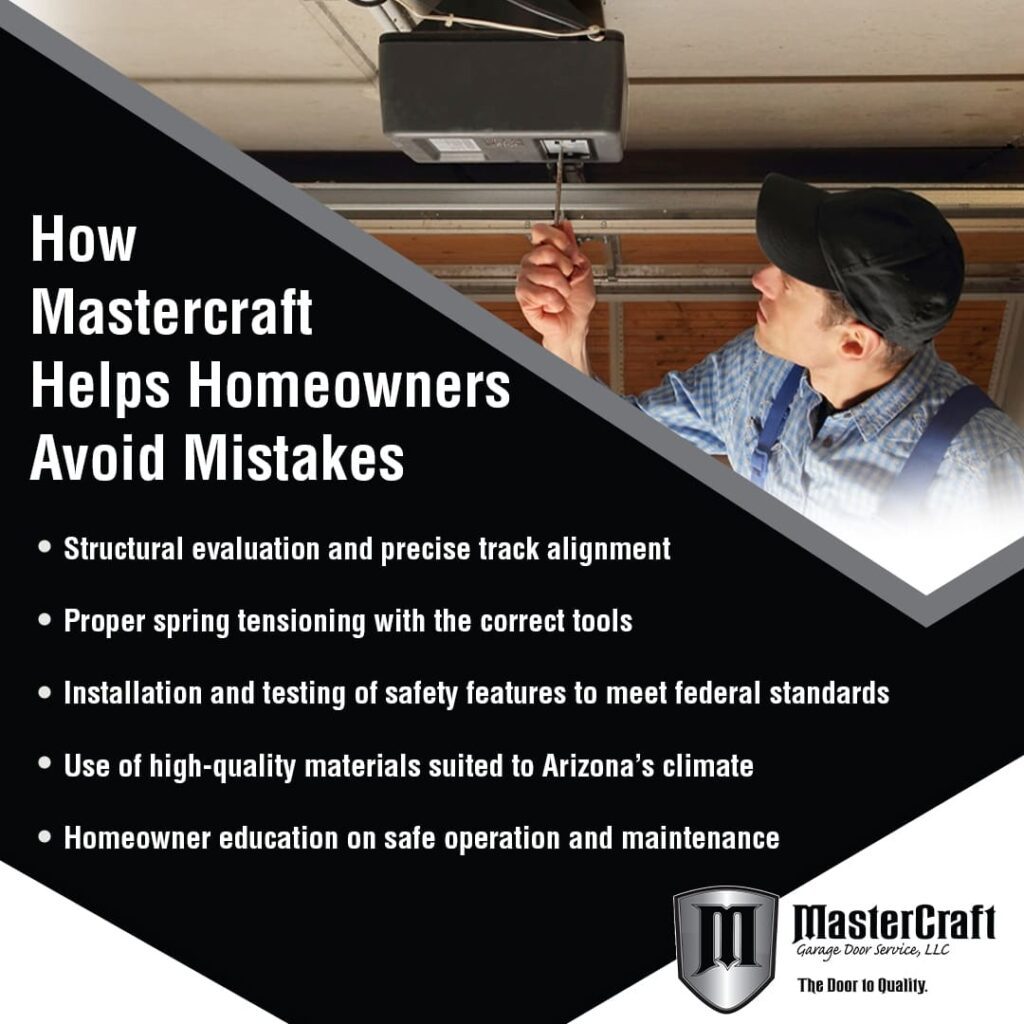 Safe and secure garage door professionally installed.