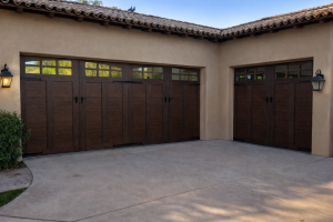 Wood overlay garage door replacement